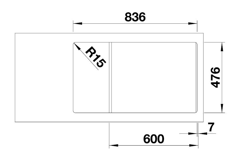 Blanco Andano XL 6 S-IF Compact nerez