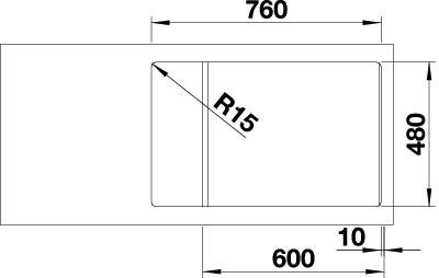 Blanco Zia XL 6 S Compact sivá vulkán