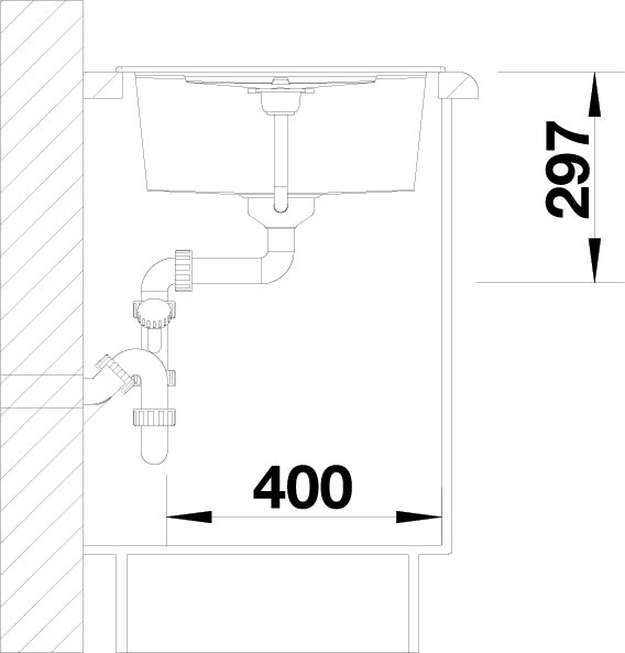 Blanco Metra 45 S sivá vulkán