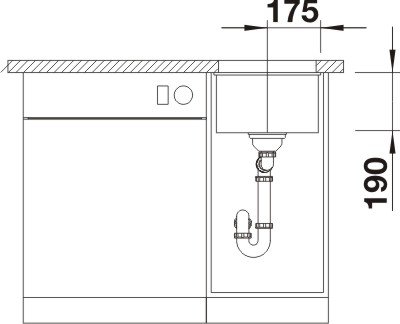 Blanco Subline 320-U sivá vulkán