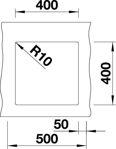 Blanco Subline 400-U sivá vulkán