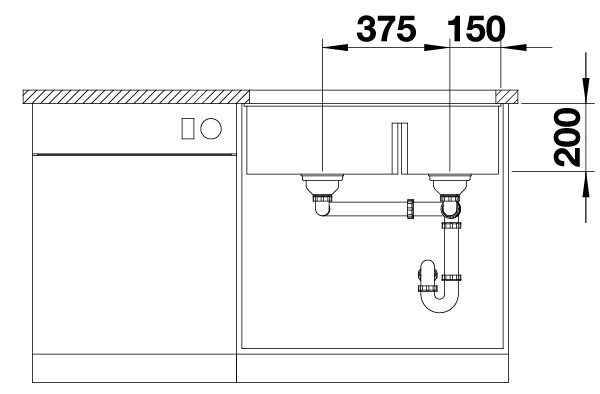 Blanco Subline 430/270-U sivá vulkán