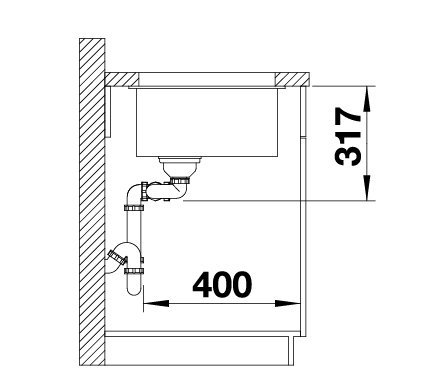 Blanco Subline 430/270-U sivá vulkán