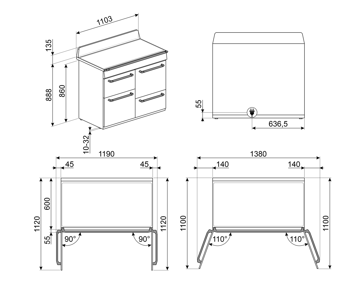 Indukčný sporák Smeg Victoria TR4110IP krémová