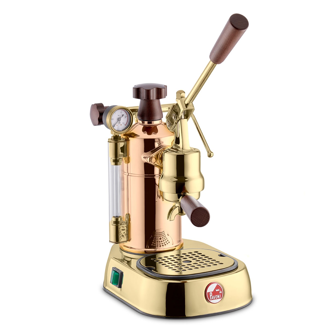 Pákový kávovar La Pavoni Professional Lever zlatá