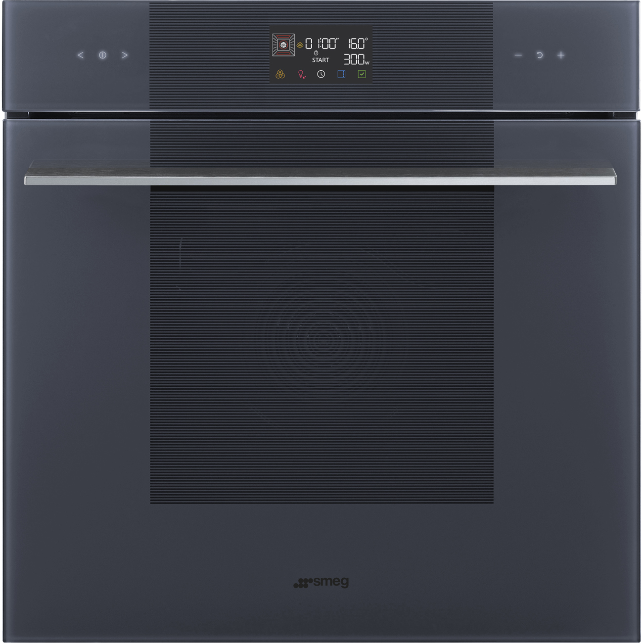 Vstavaná kombinovaná mikrovlnná rúra Smeg Linea Galileo SpeedwaveXL SO6102M2G neptun matná sivá