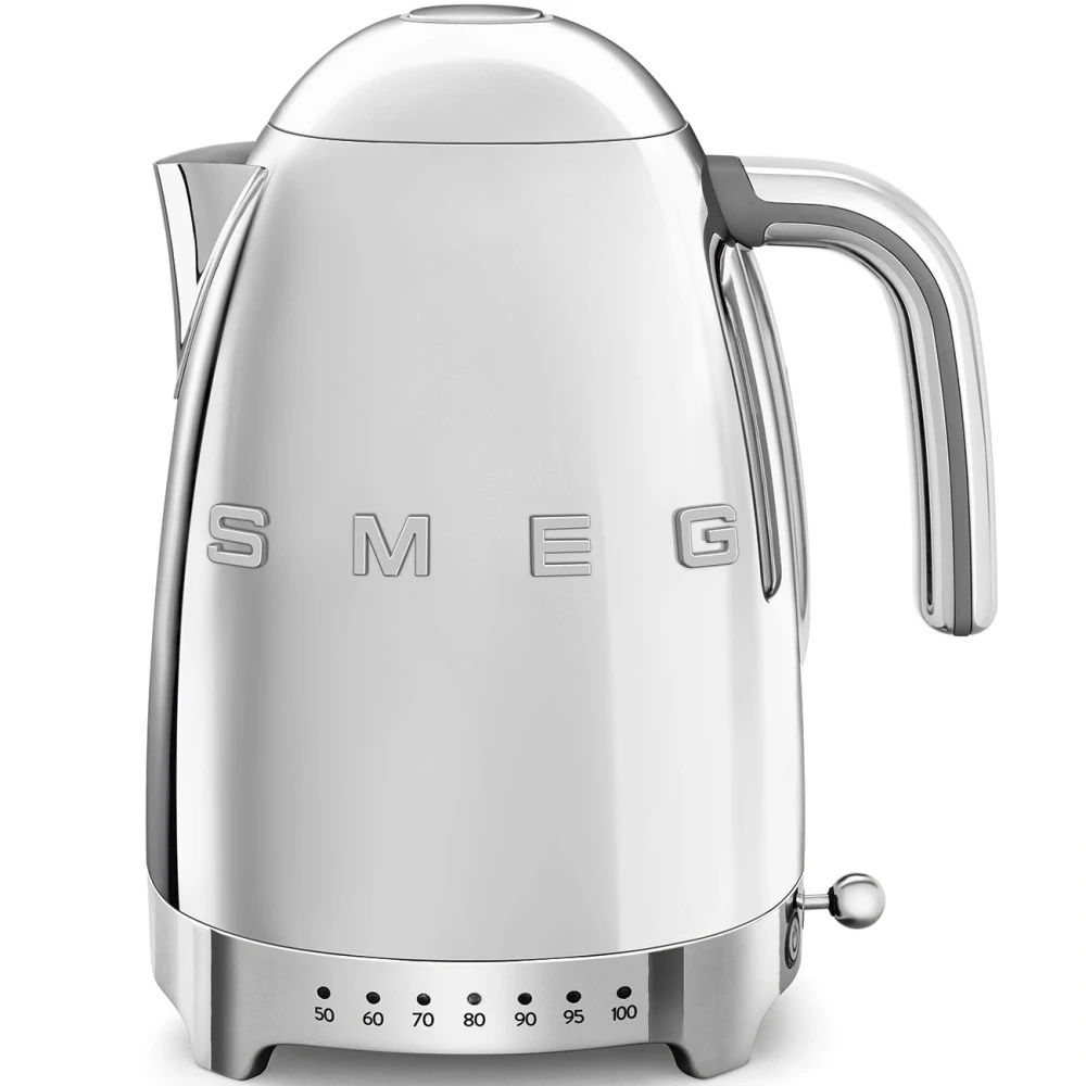Rýchlovarná kanvica Smeg KLF04SSEU s variabilnou teplotou chróm