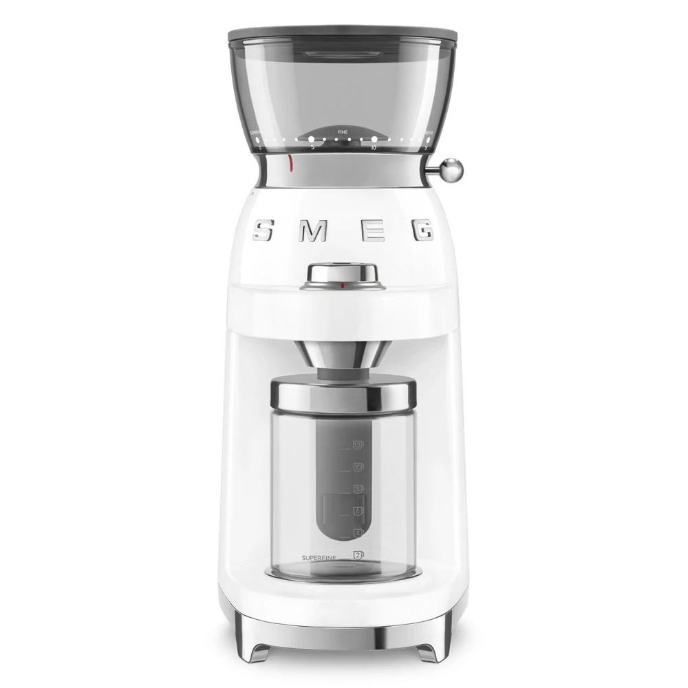 Mlynček na kávu Smeg CGF03WHEU biela