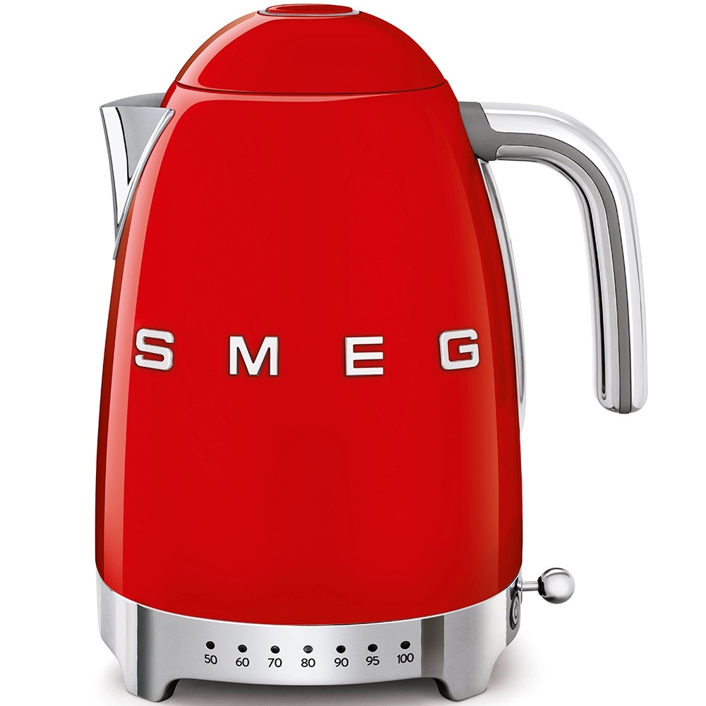 Rýchlovarná kanvica Smeg KLF04RDEU s variabilnou teplotou červená