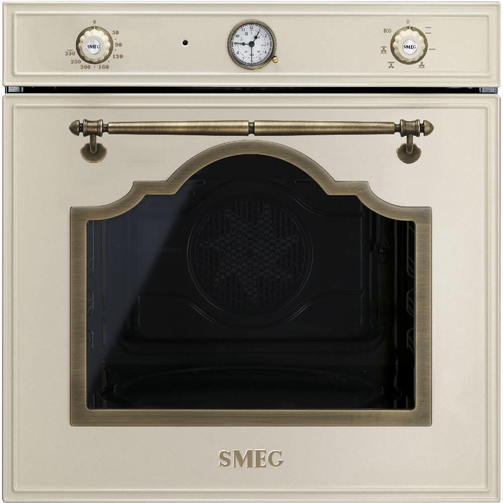 Vstavaná rúra Smeg Cortina SF700PO krémová/mosadz