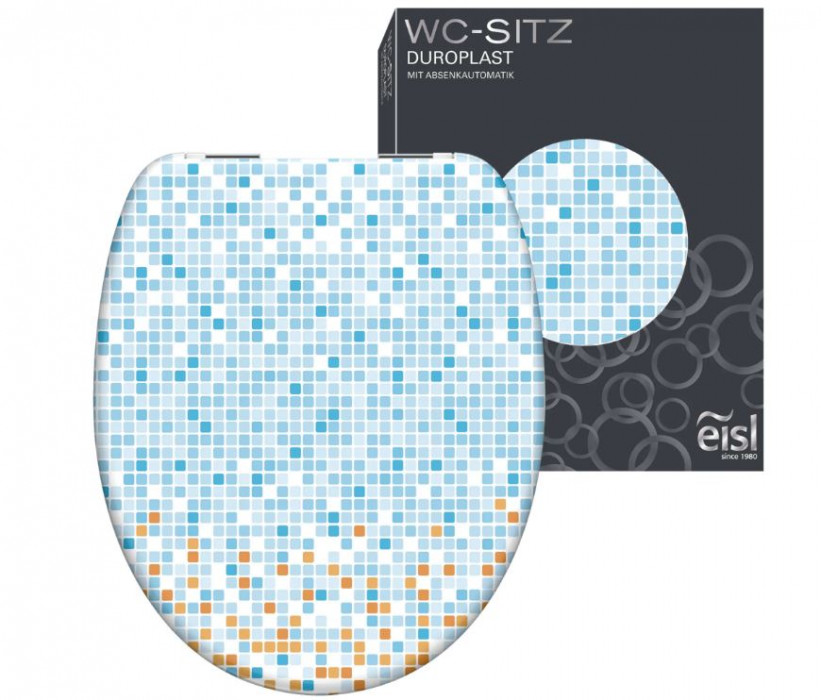 Schütte Mosaik Blau-Orange | Duroplast, Soft Close