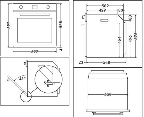 Vstavaná rúra Smeg Victoria Galileo Traditional pyro SOP6900TX nerezová