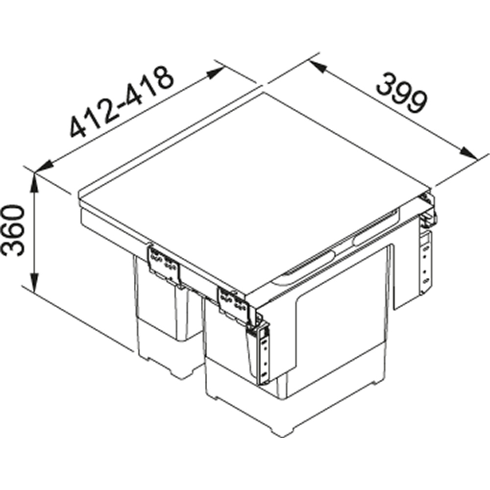 Franke Garbo 45-2 1x12l, 1x18l