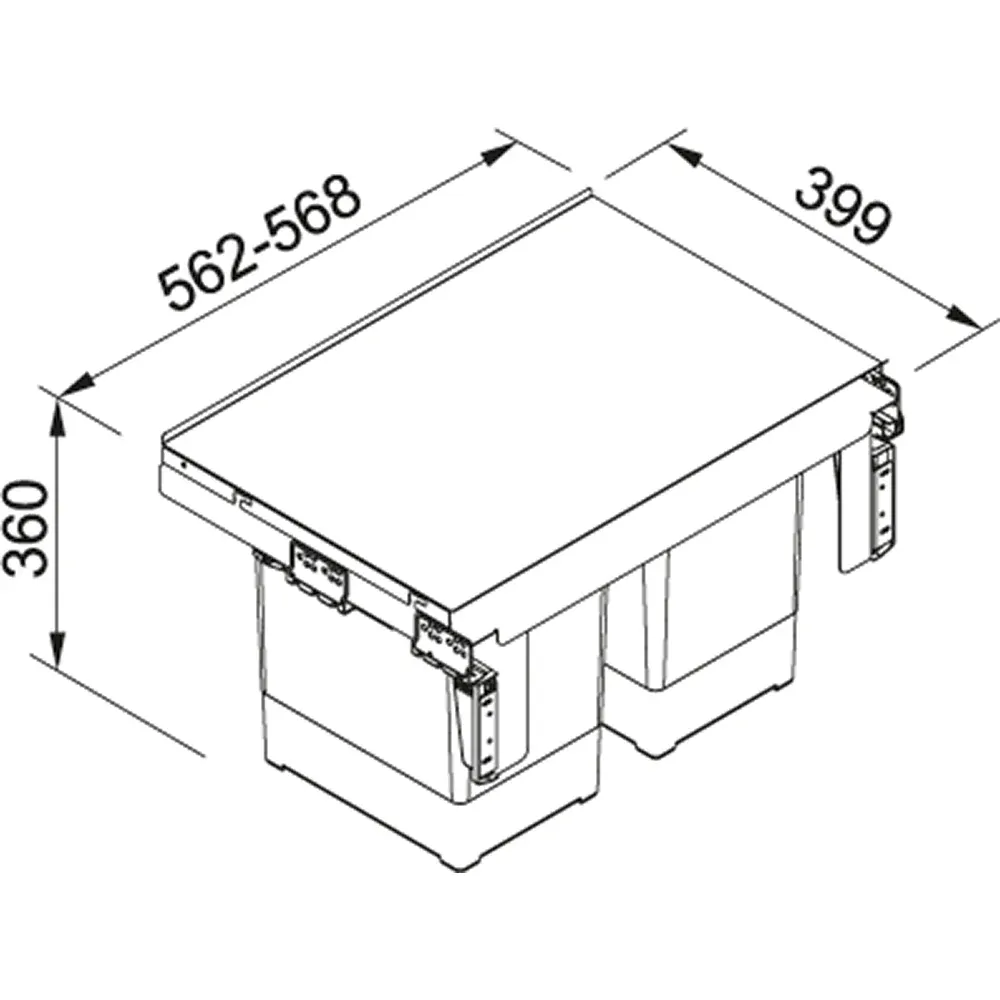 Franke Garbo 60-2 2x18l