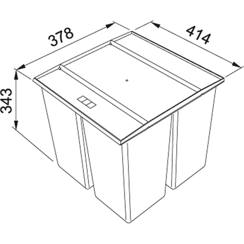 Franke Easysort 450-1-2 1x14,5l, 2x7,5l