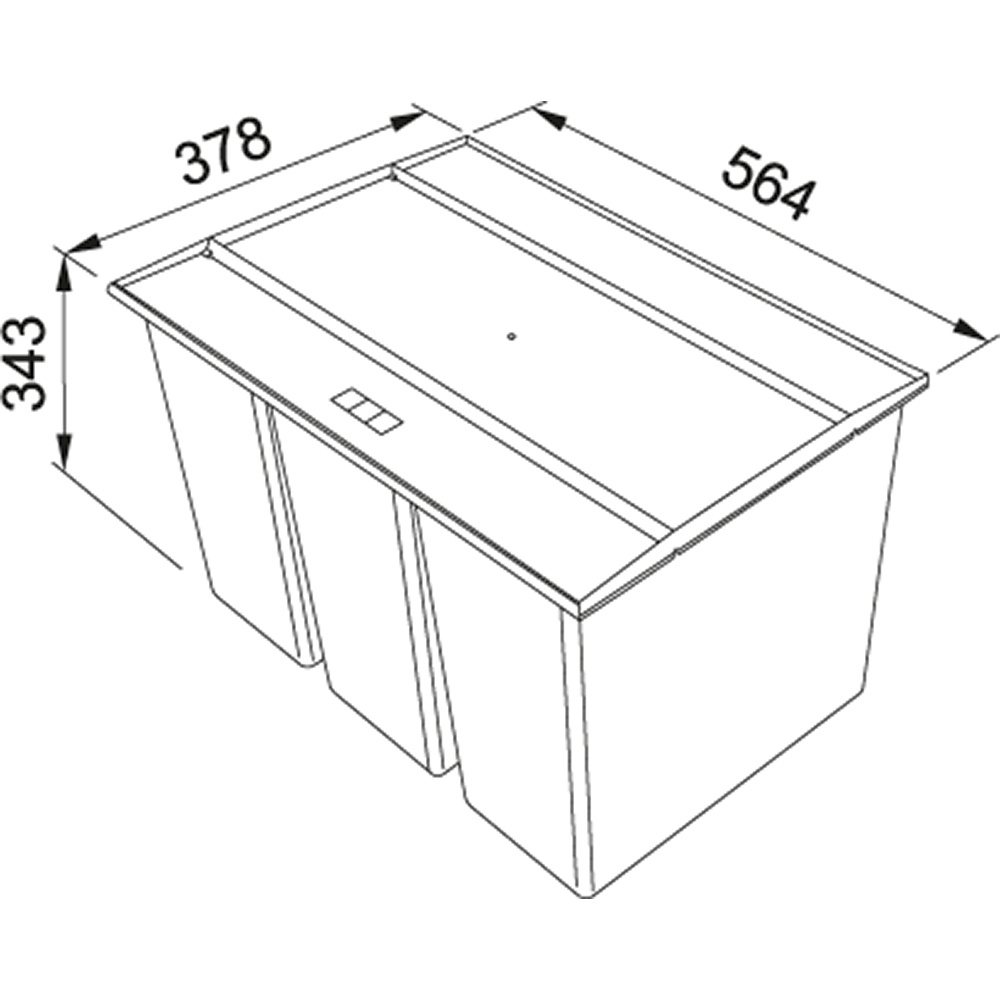 Franke Easysort 600-3-0 3x14,5l