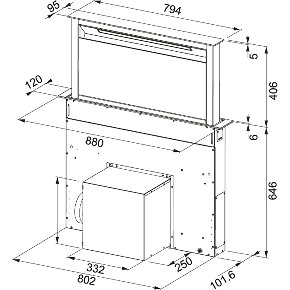 Franke Downdraft FDW 908 IB XS