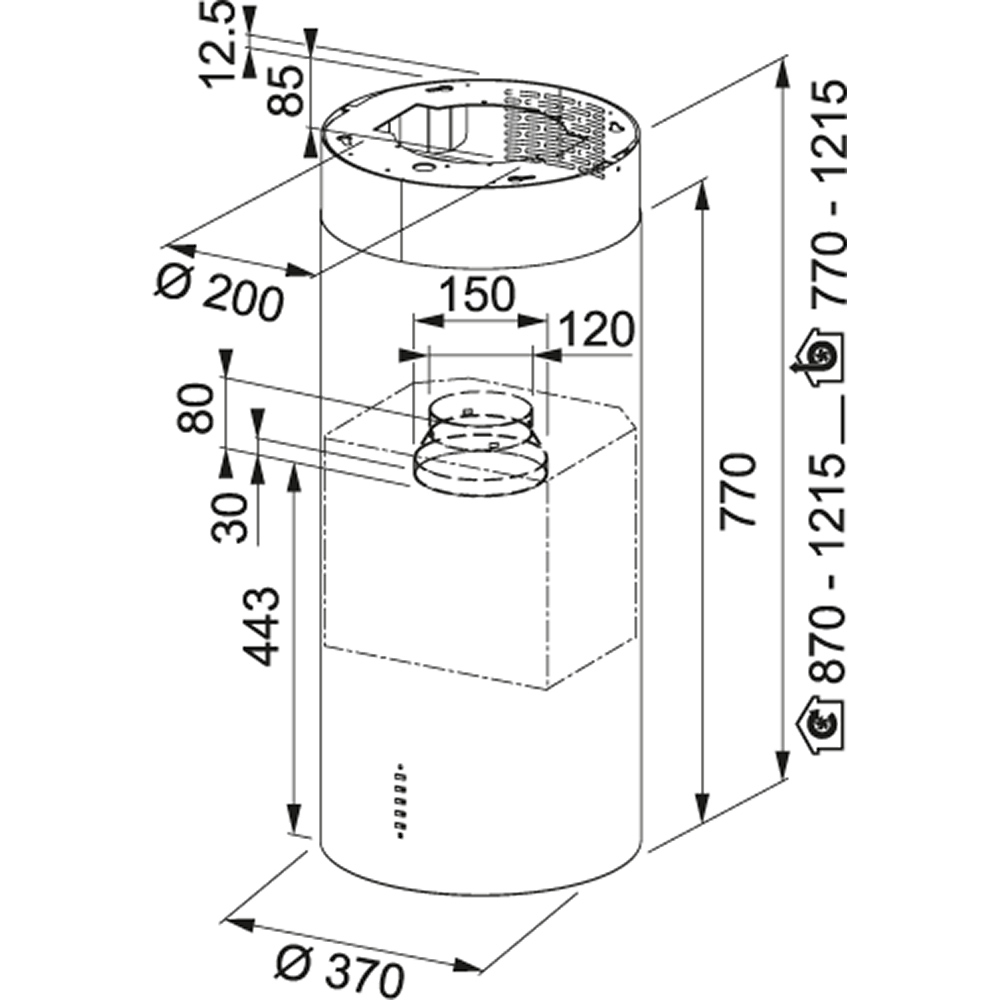 Franke Tube FTU PLUS 3707 I BK