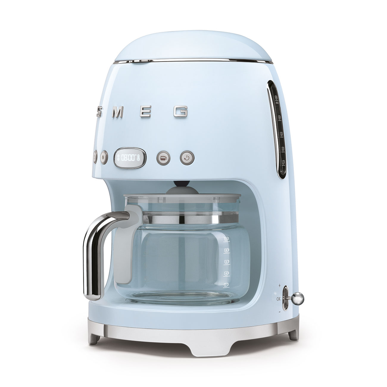Kávovar na prekvapanú kávu Smeg DCF02PBEU pastel modrá