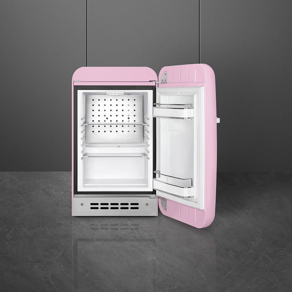 Minibar Smeg FAB5RPK5 ružová pravý pánt