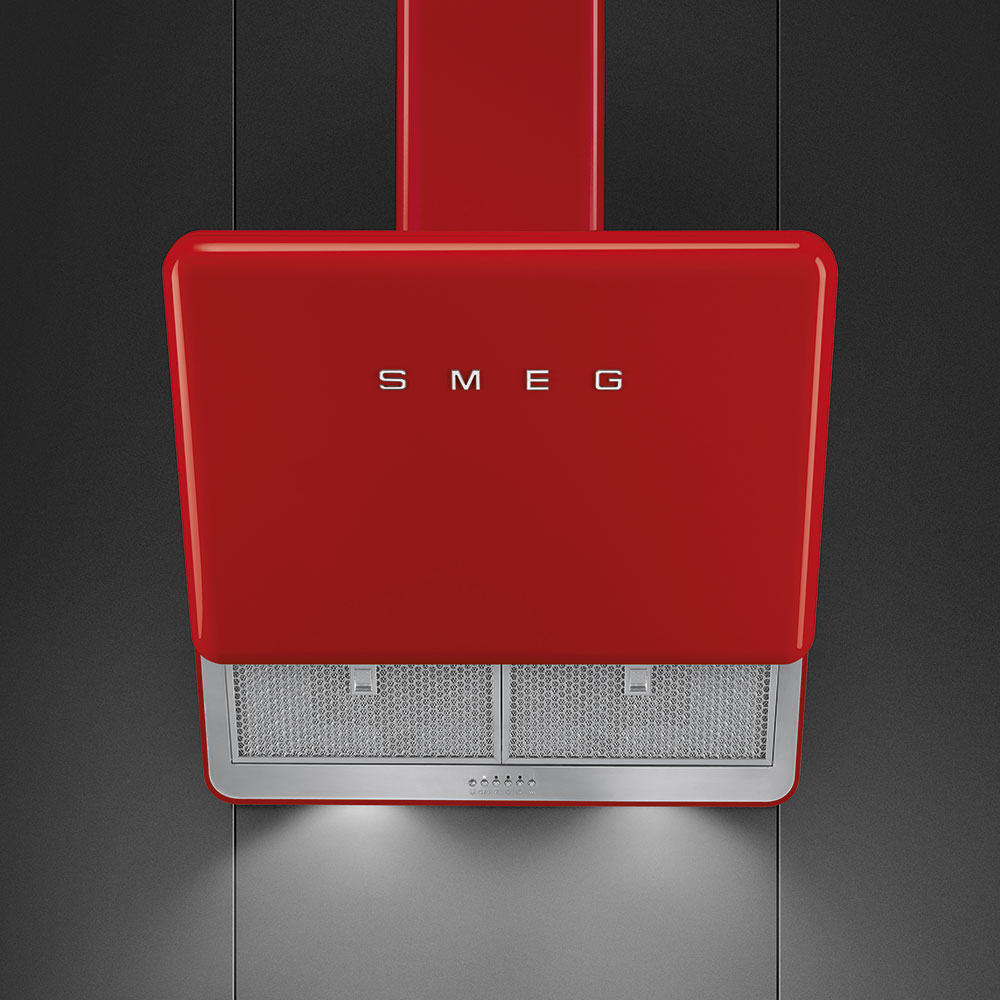 Digestor Smeg KFAB75RD červená
