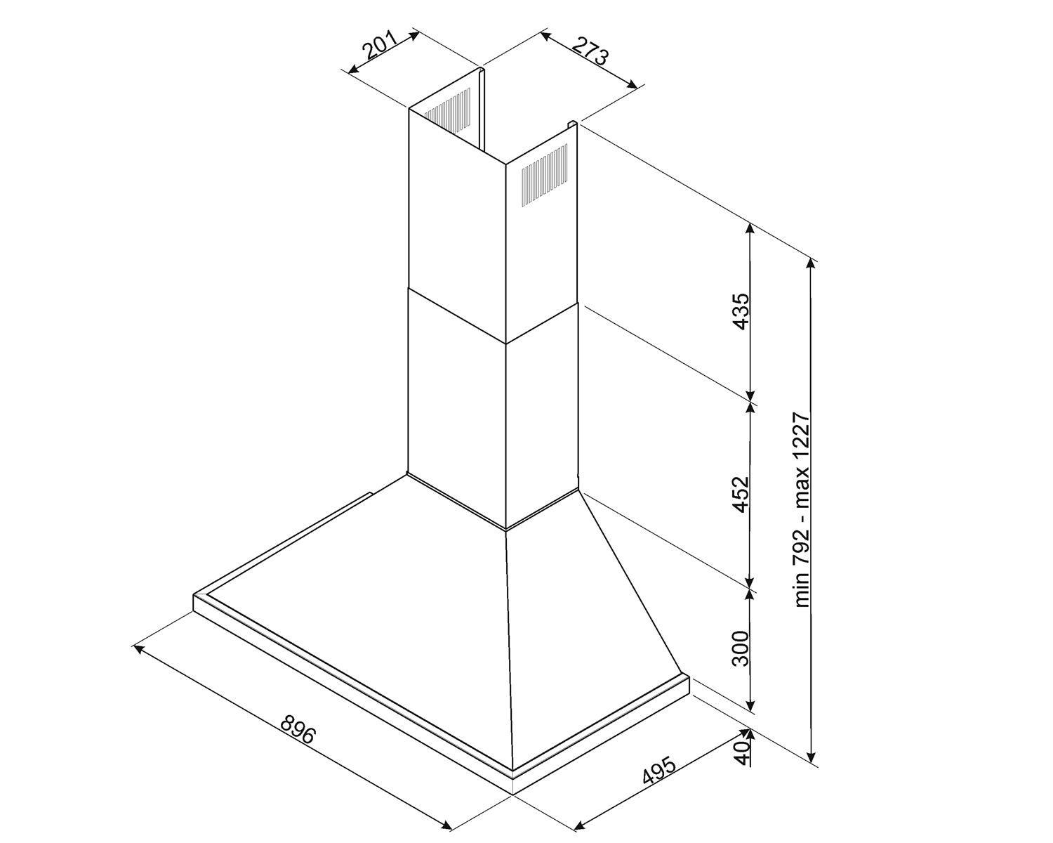 Digestor Smeg Portofino KPF9YW žľtá