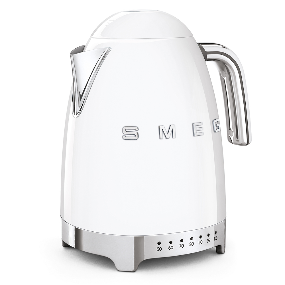 Rýchlovarná kanvica Smeg KLF04WHEU s variabilnou teplotou biela