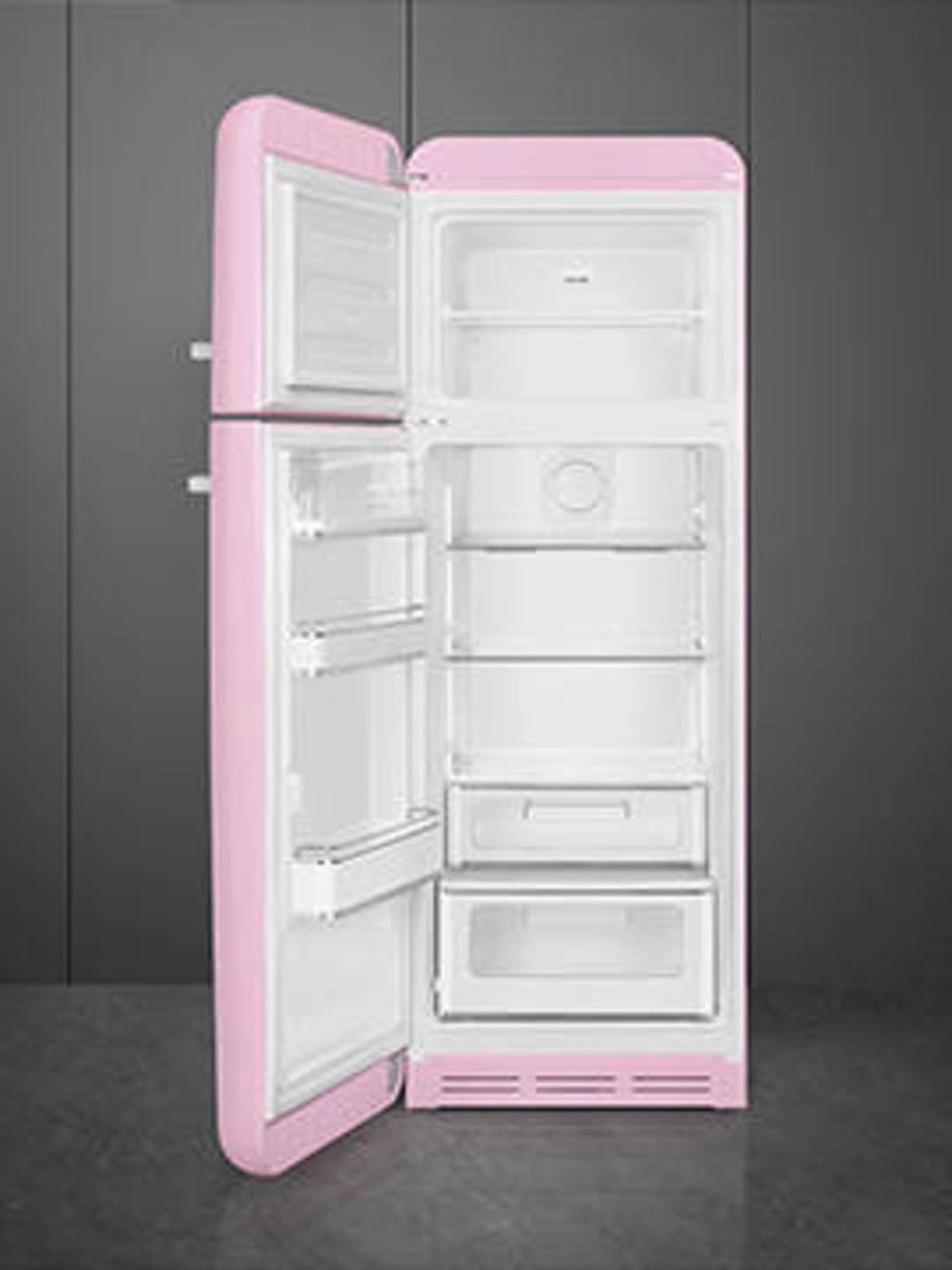 Kombinovaná chladnička s mrazičkou Smeg FAB30LPK5 ružová ľavý pánt