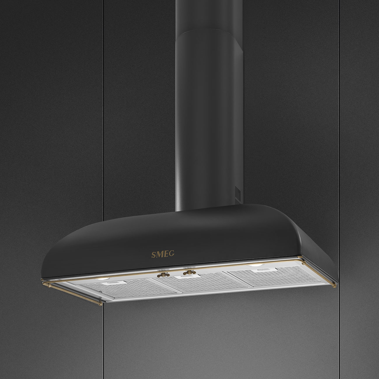 Digestor Smeg Colonial KS89AOE antracit/mosadz