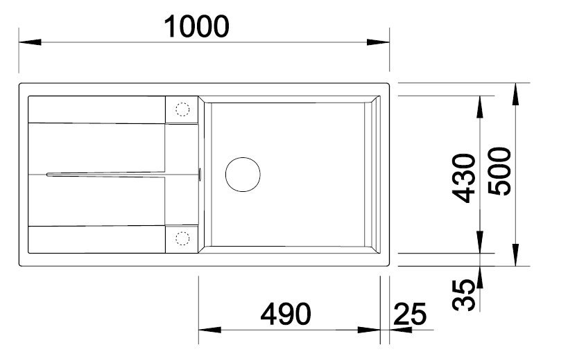 Blanco Metra XL 6 S sivá skala