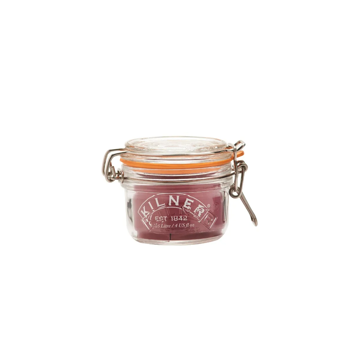 Kilner sklenená zaváracia nádoba s klipom guľatá, 0,125l