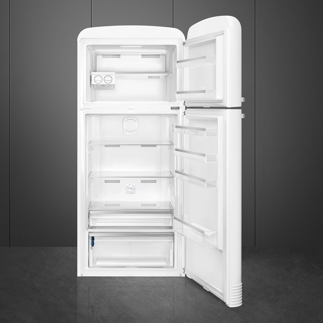 Kombinovaná chladnička s mrazničkou Smeg FAB50RWH5 biela pravý pánt