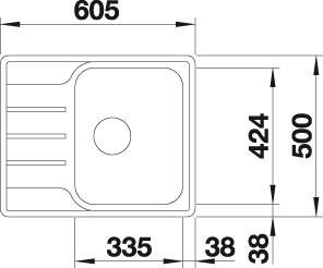 Blanco Lemis 45 S-IF Mini nerez