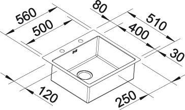 Blanco Claron 500-IF/A Durinox