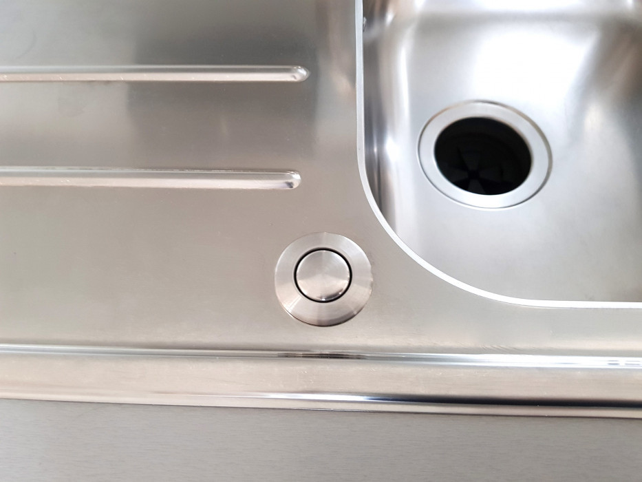 EcoMaster samostatné pneutlačidlo okrúhle lesklý chróm