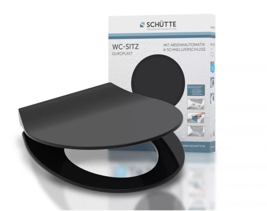 Schütte Slim Black | Duroplast, Soft Close