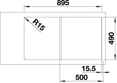 Blanco Axia III 5 S biela soft s excentrom + biela sklenená krájacia doska