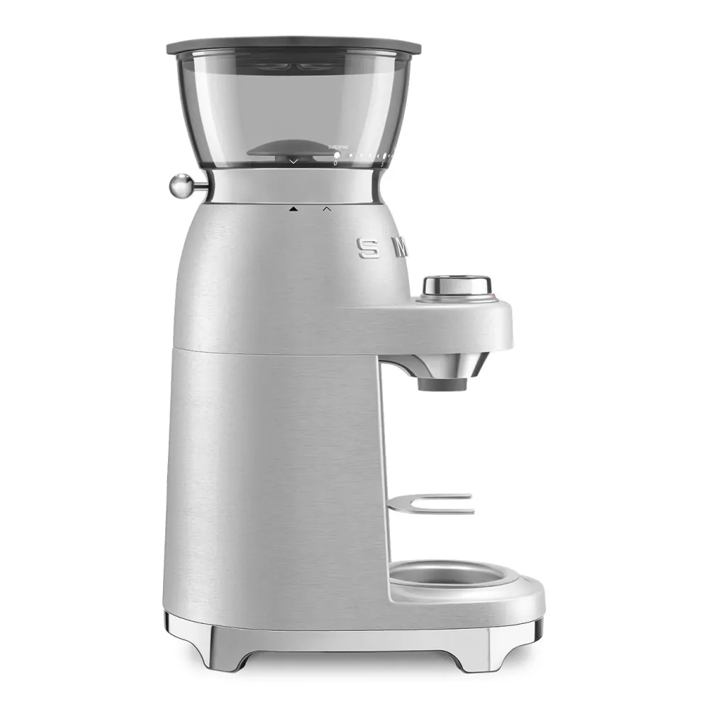 Mlynček na kávu Smeg Mini Pro CGF02SSEU chróm