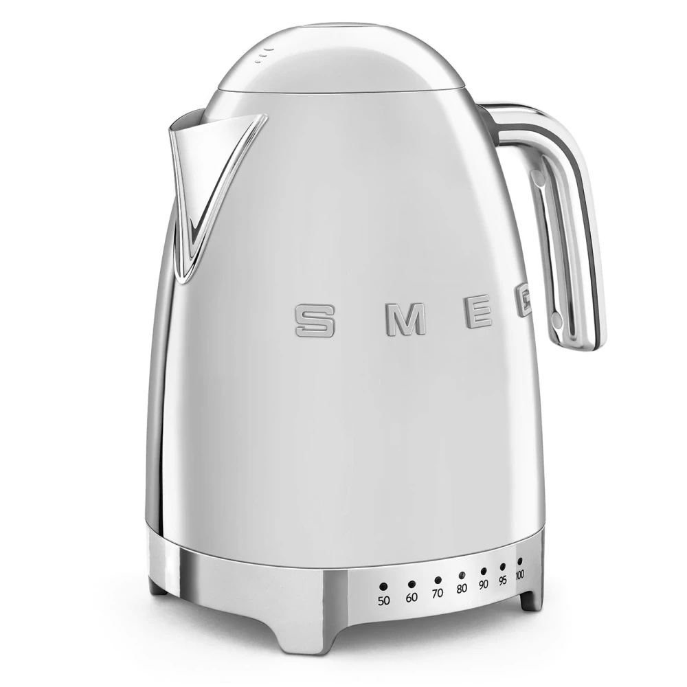Rýchlovarná kanvica Smeg KLF04SSEU s variabilnou teplotou chróm