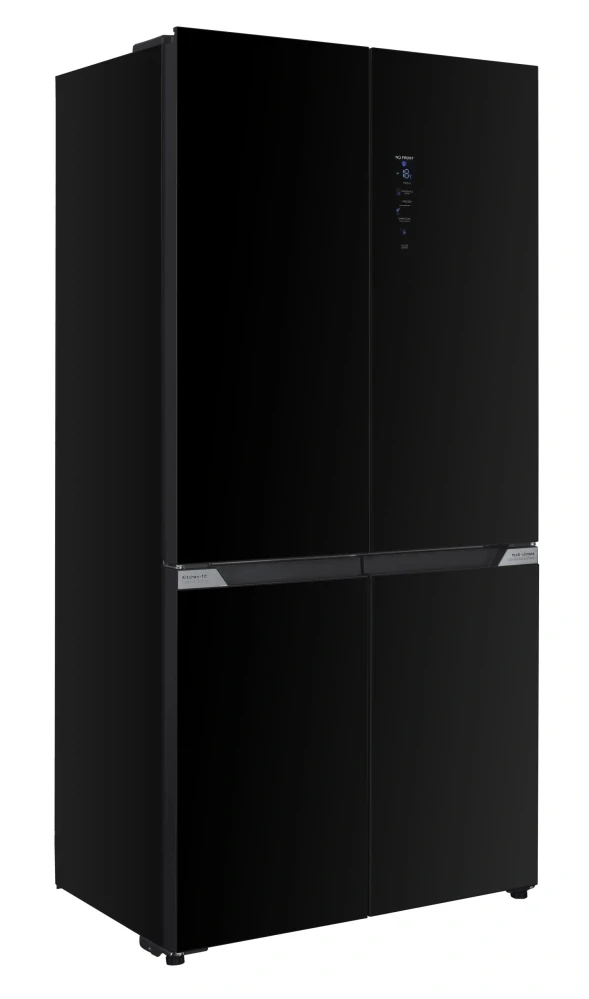 Evido Space Fit 505B americká chladnička s mrazničkou 505 l – 4 dvere – čierne sklo