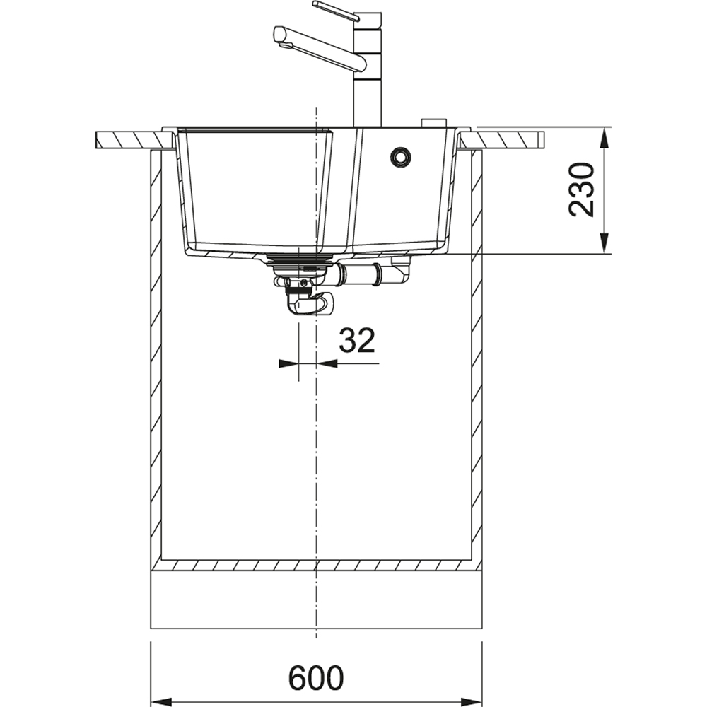 Franke Urban UBG 610-56 Fragranit Piesková