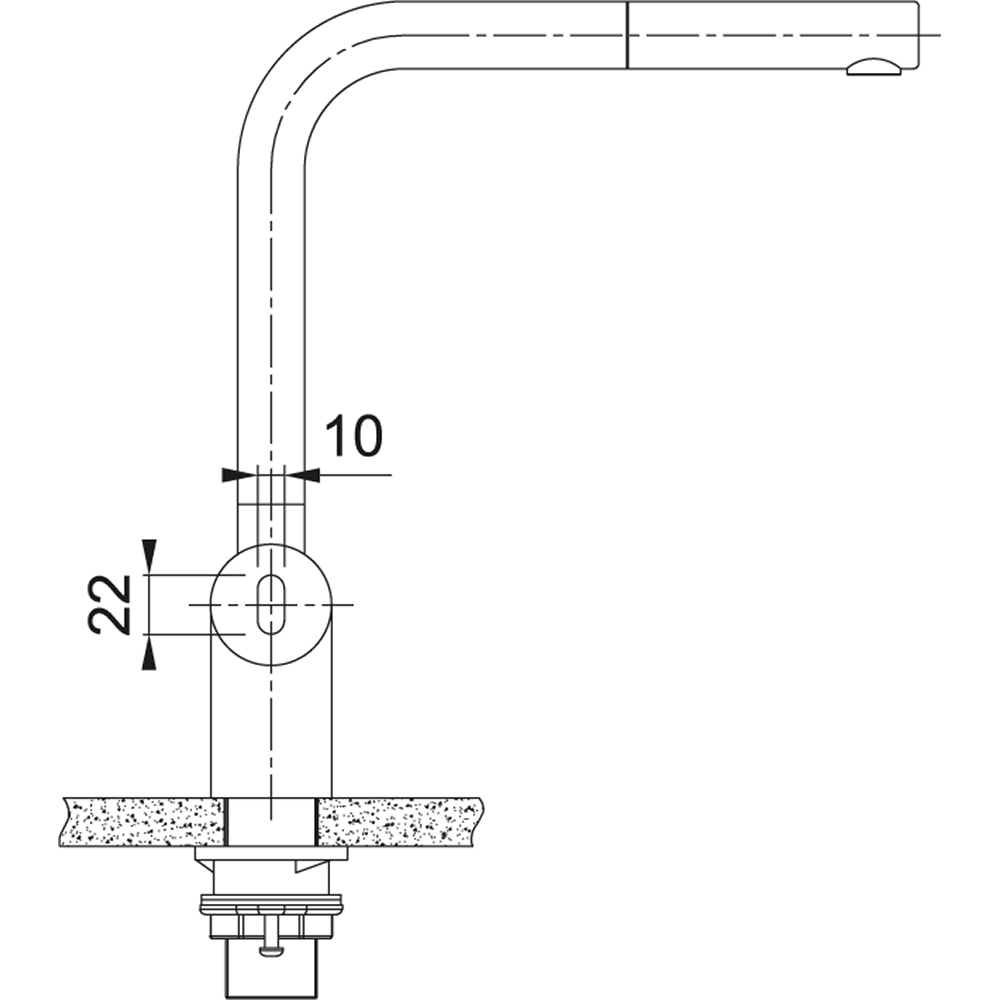Franke FC 5523 ATLAS NEO SENSOR S vyťahovacou koncovkou Celonerez