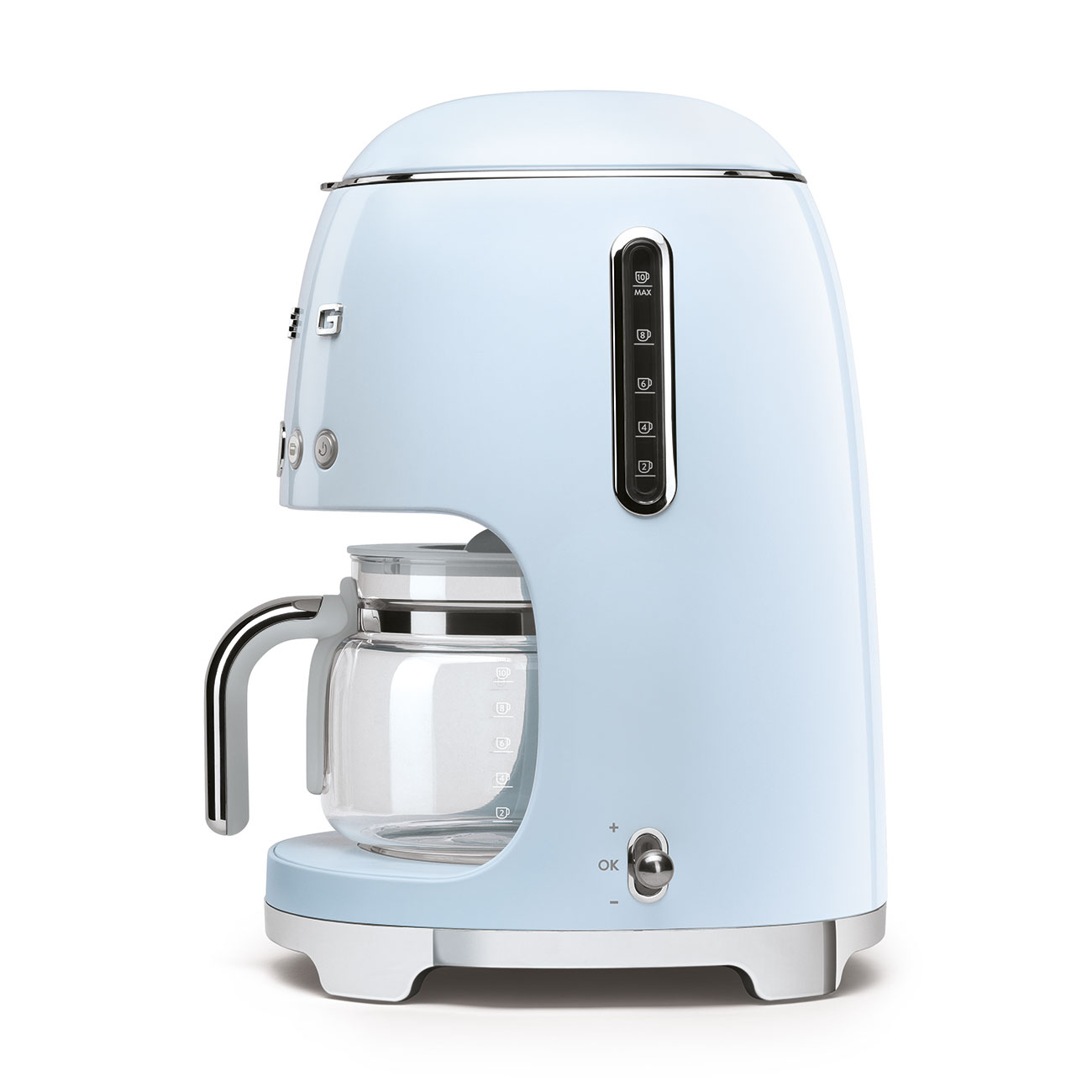 Kávovar na prekvapanú kávu Smeg DCF02PBEU pastel modrá