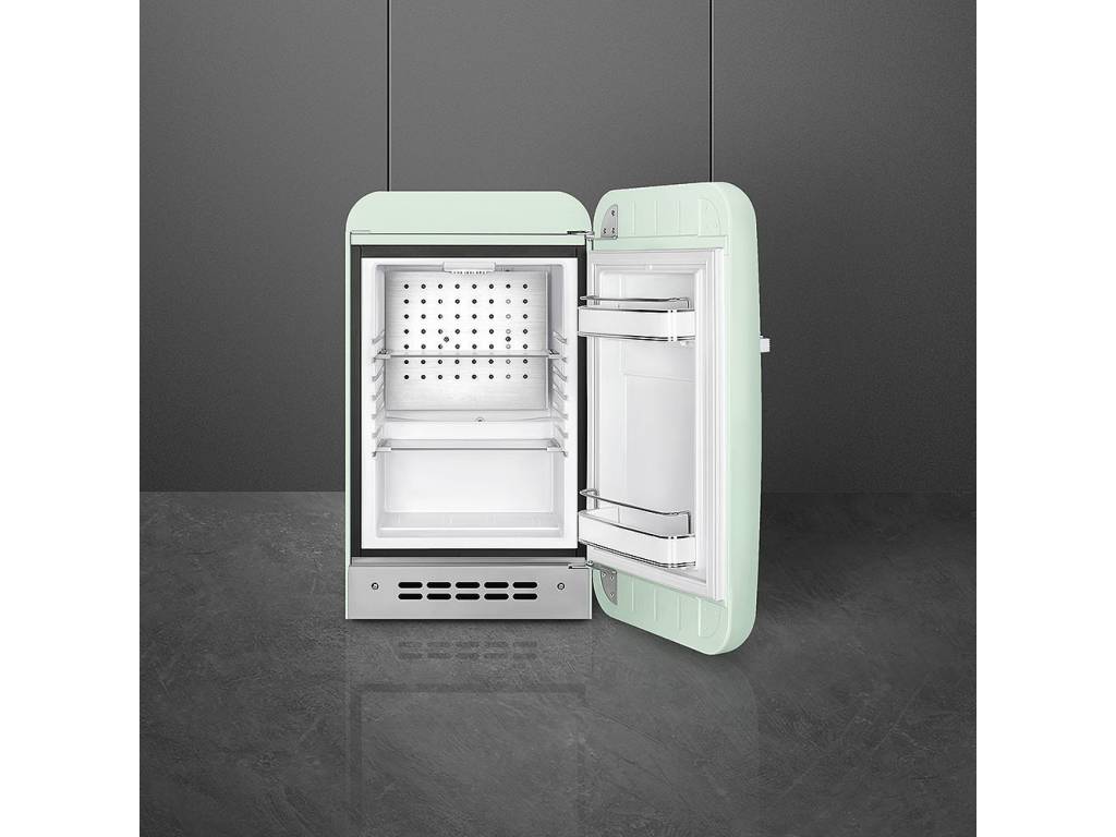 Minibar Smeg FAB5RPG5 pastel zelená pravý pánt
