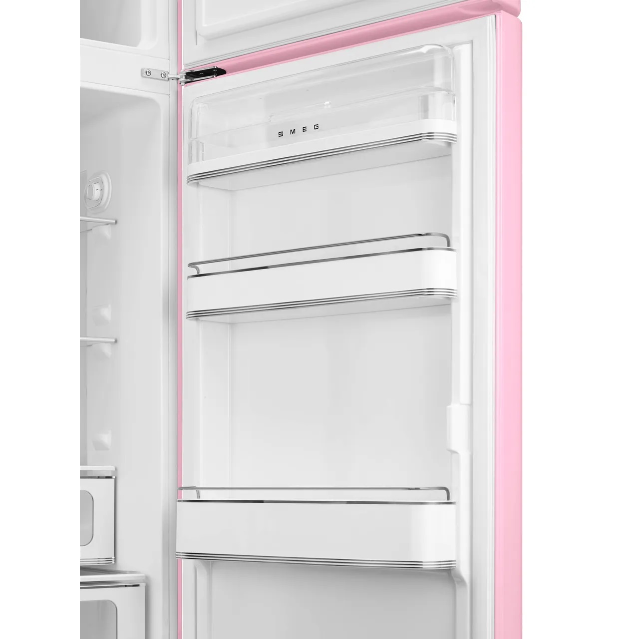 Kombinovaná chladnička s mrazičkou Smeg FAB30LPK5 ružová ľavý pánt