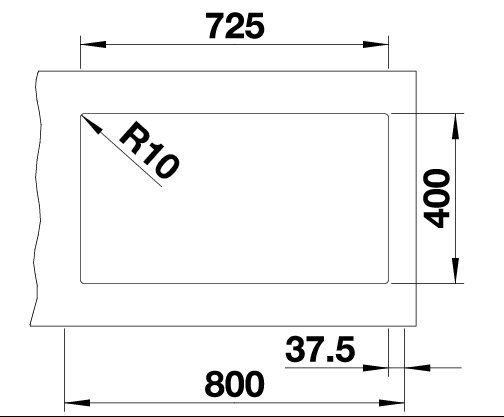 Blanco Subline 430/270-U antracit