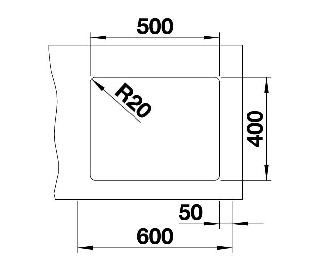 Blanco Etagon 500-U čierna + posuvné koľajničky