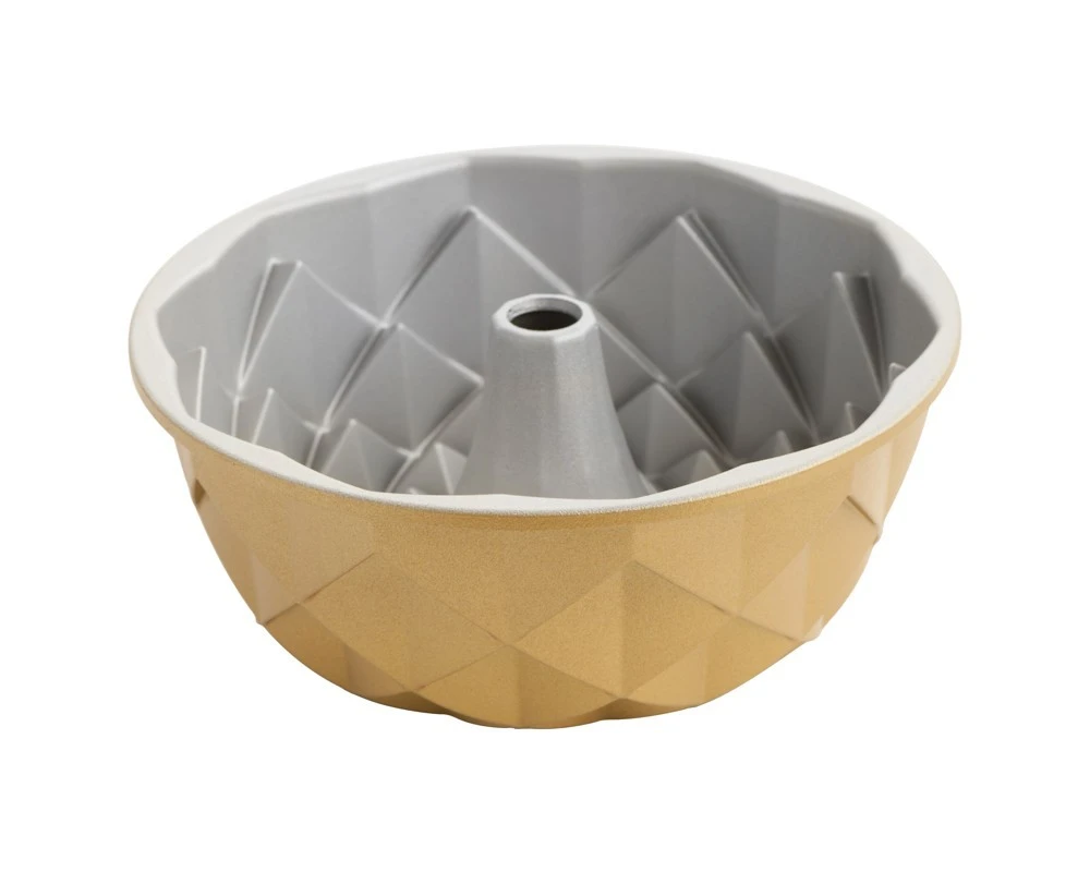 Nordic Ware forma na bábovku Jubilee, zlatá, 2,3 l