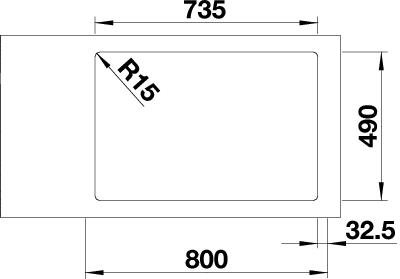 Blanco Andano 340/340-IF/A nerez