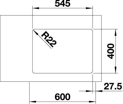 Blanco Andano 340/180-U pravý nerez